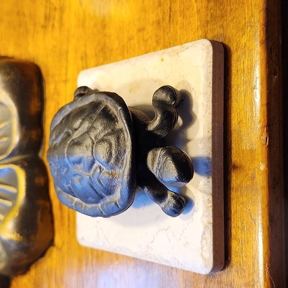 Vintage Iron Art Black Turtle Trinket Holder - Picture 10 of 12